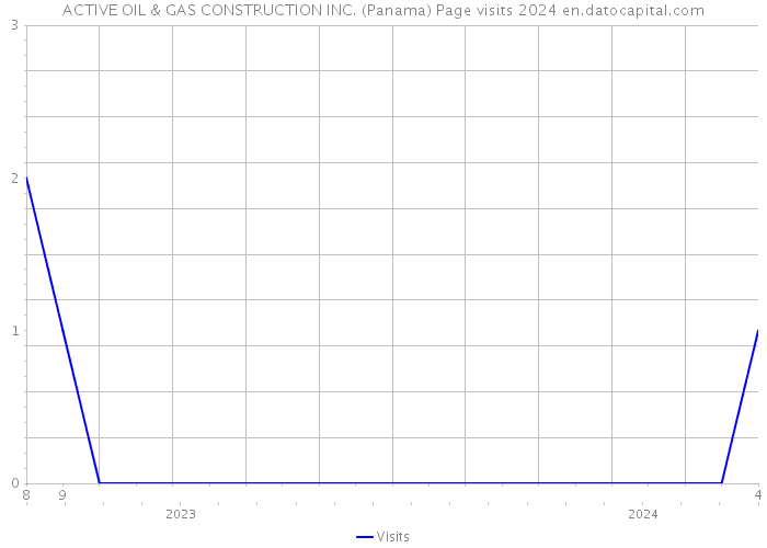 ACTIVE OIL & GAS CONSTRUCTION INC. (Panama) Page visits 2024 