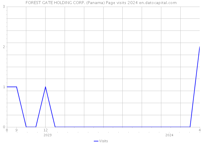 FOREST GATE HOLDING CORP. (Panama) Page visits 2024 