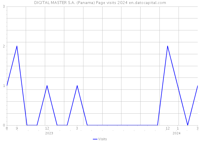 DIGITAL MASTER S.A. (Panama) Page visits 2024 