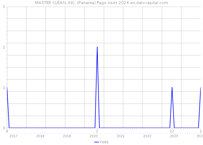 MASTER CLEAN, INC. (Panama) Page visits 2024 