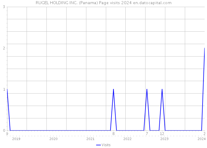 RUGEL HOLDING INC. (Panama) Page visits 2024 