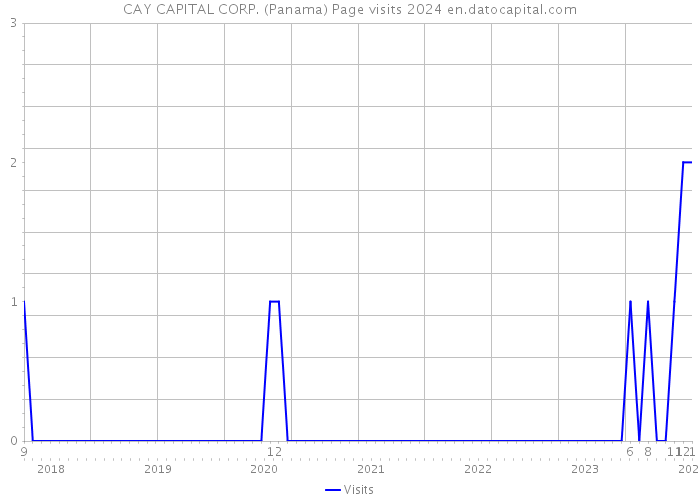 CAY CAPITAL CORP. (Panama) Page visits 2024 