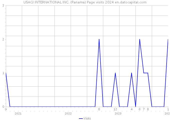 USAGI INTERNATIONAL INC. (Panama) Page visits 2024 