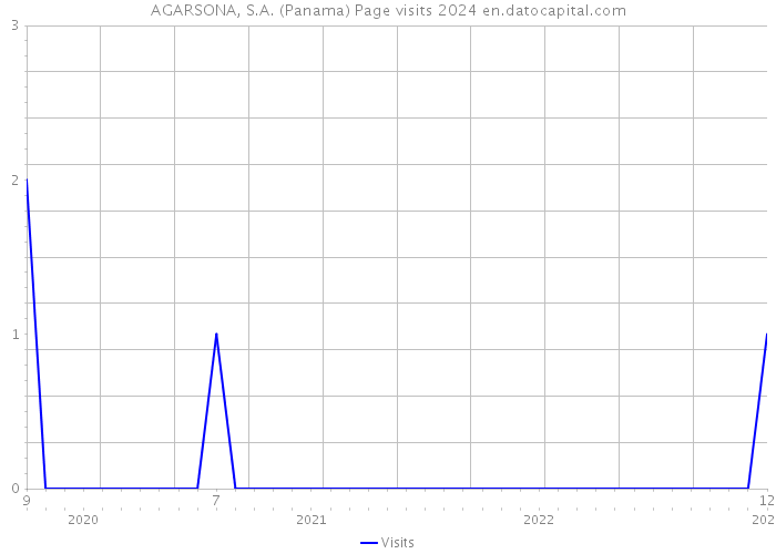 AGARSONA, S.A. (Panama) Page visits 2024 