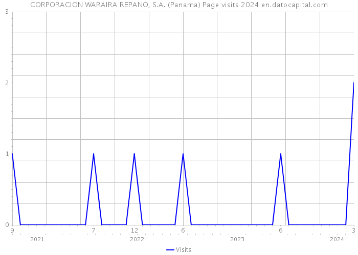 CORPORACION WARAIRA REPANO, S.A. (Panama) Page visits 2024 
