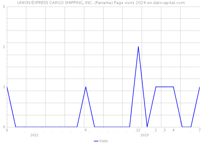 UNION EXPRESS CARGO SHIPPING, INC. (Panama) Page visits 2024 