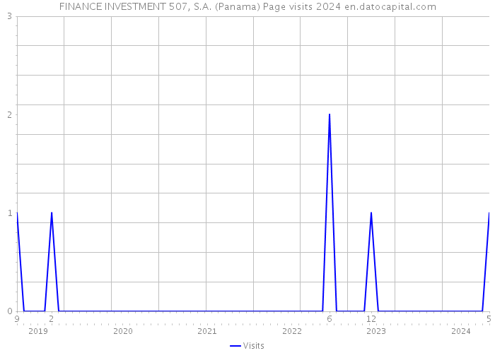 FINANCE INVESTMENT 507, S.A. (Panama) Page visits 2024 