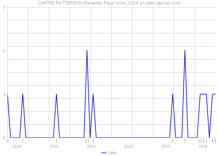 CARTER PATTERSON (Panama) Page visits 2024 
