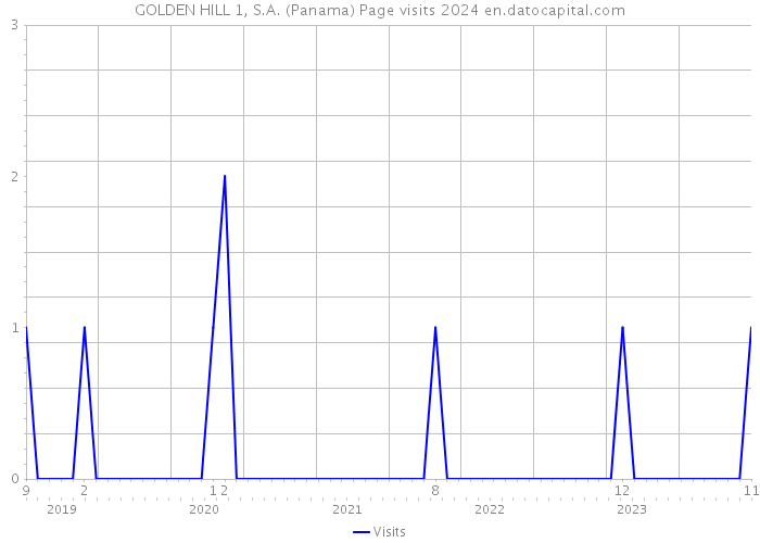 GOLDEN HILL 1, S.A. (Panama) Page visits 2024 