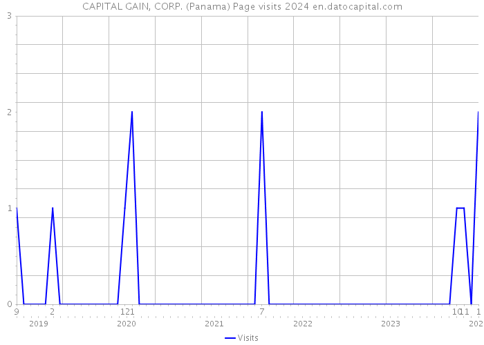 CAPITAL GAIN, CORP. (Panama) Page visits 2024 