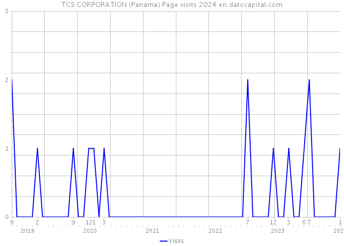TCS CORPORATION (Panama) Page visits 2024 