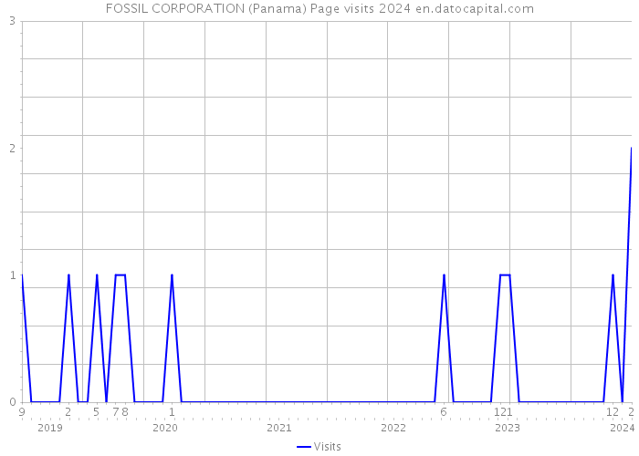 FOSSIL CORPORATION (Panama) Page visits 2024 