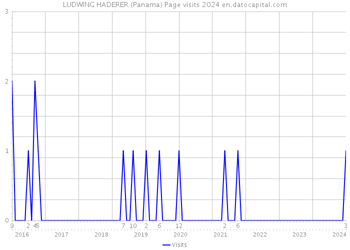 LUDWING HADERER (Panama) Page visits 2024 
