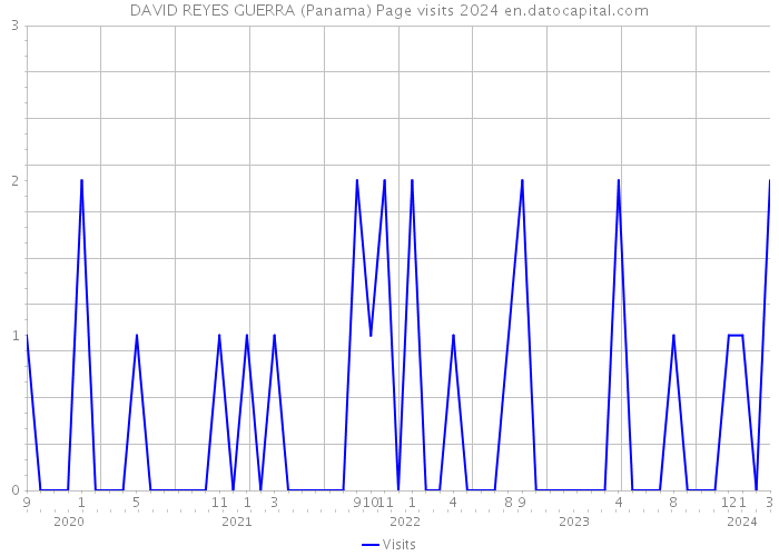 DAVID REYES GUERRA (Panama) Page visits 2024 