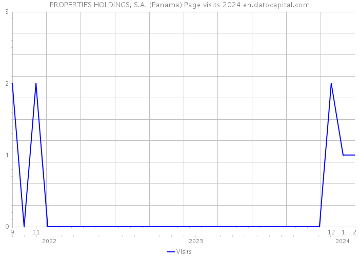 PROPERTIES HOLDINGS, S.A. (Panama) Page visits 2024 