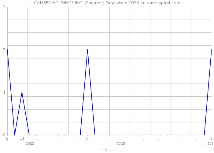 CALIBER HOLDINGS INC. (Panama) Page visits 2024 