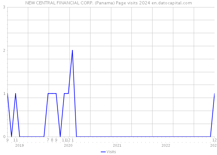 NEW CENTRAL FINANCIAL CORP. (Panama) Page visits 2024 