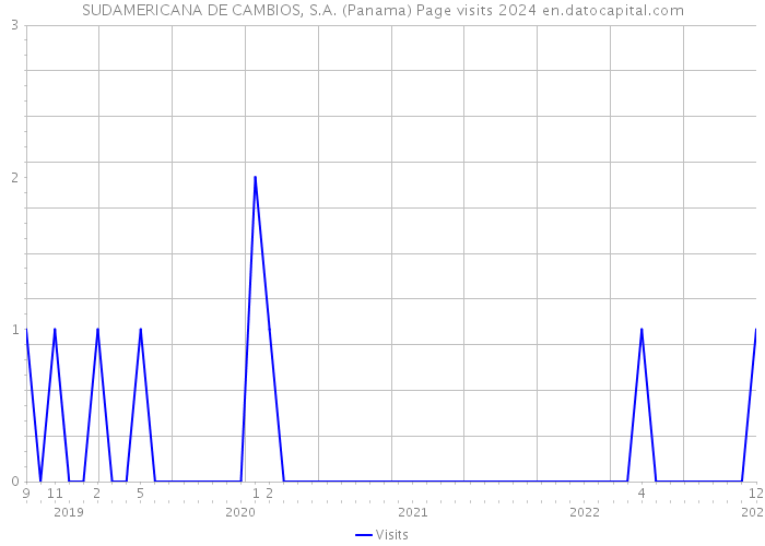 SUDAMERICANA DE CAMBIOS, S.A. (Panama) Page visits 2024 