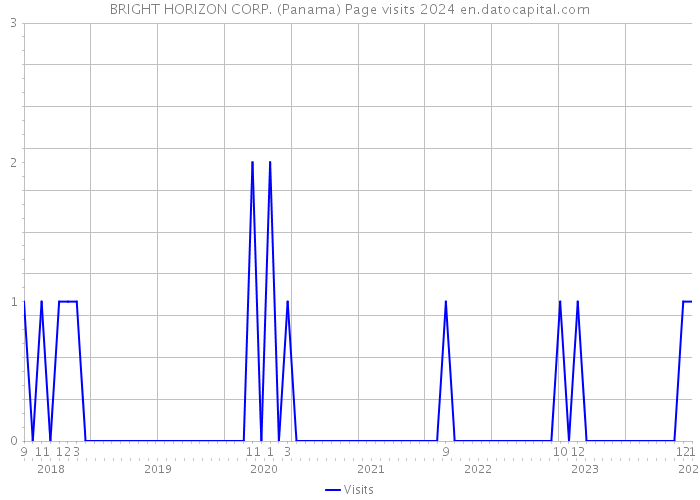 BRIGHT HORIZON CORP. (Panama) Page visits 2024 