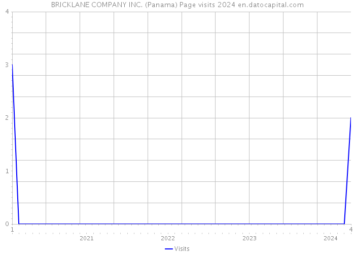 BRICKLANE COMPANY INC. (Panama) Page visits 2024 