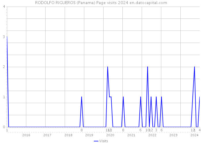 RODOLFO RIGUEROS (Panama) Page visits 2024 