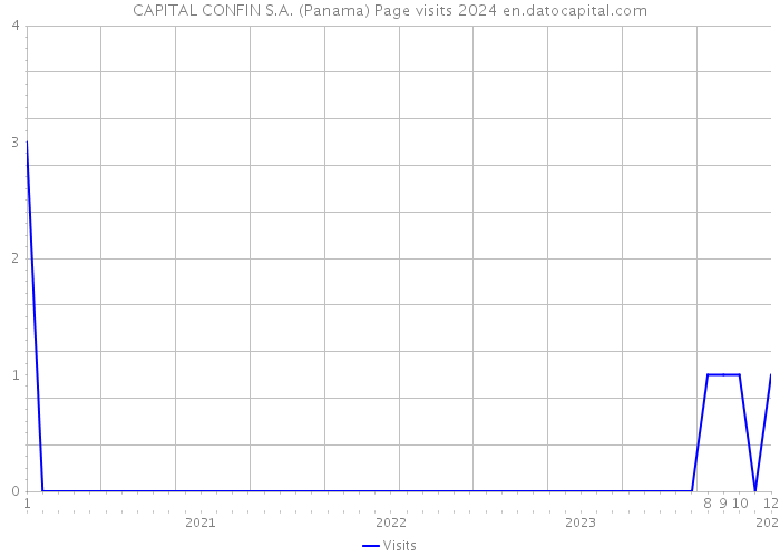 CAPITAL CONFIN S.A. (Panama) Page visits 2024 