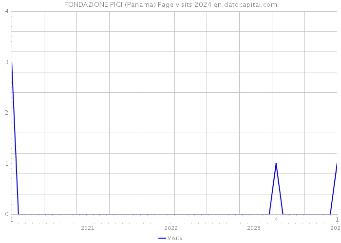 FONDAZIONE PIGI (Panama) Page visits 2024 