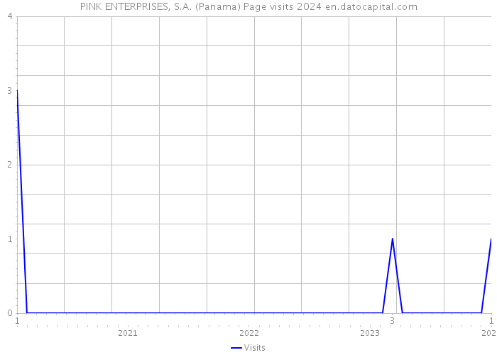 PINK ENTERPRISES, S.A. (Panama) Page visits 2024 