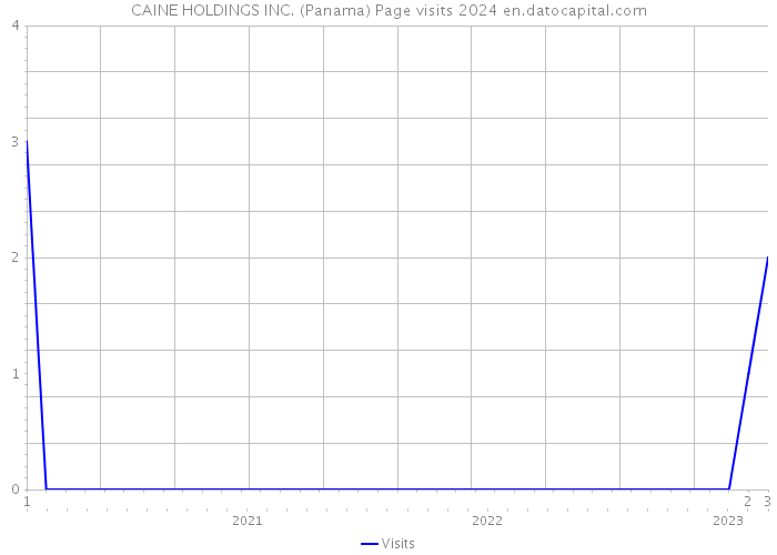 CAINE HOLDINGS INC. (Panama) Page visits 2024 