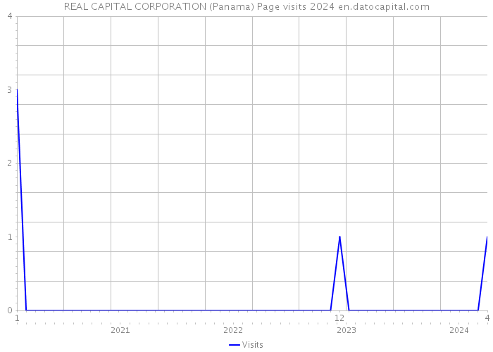 REAL CAPITAL CORPORATION (Panama) Page visits 2024 