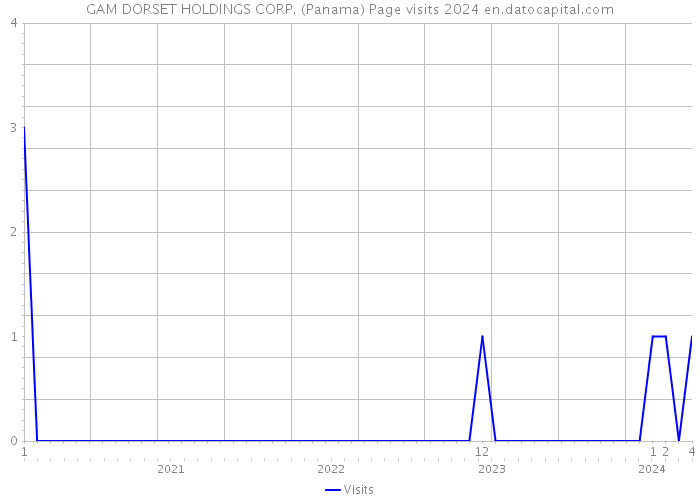 GAM DORSET HOLDINGS CORP. (Panama) Page visits 2024 