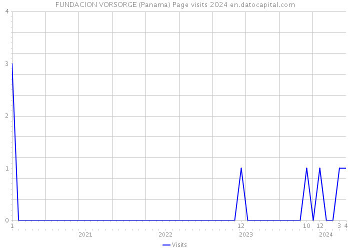 FUNDACION VORSORGE (Panama) Page visits 2024 