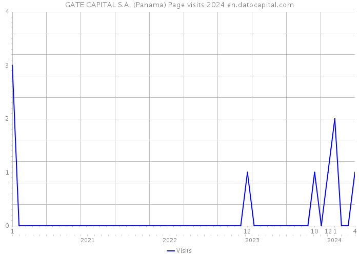 GATE CAPITAL S.A. (Panama) Page visits 2024 