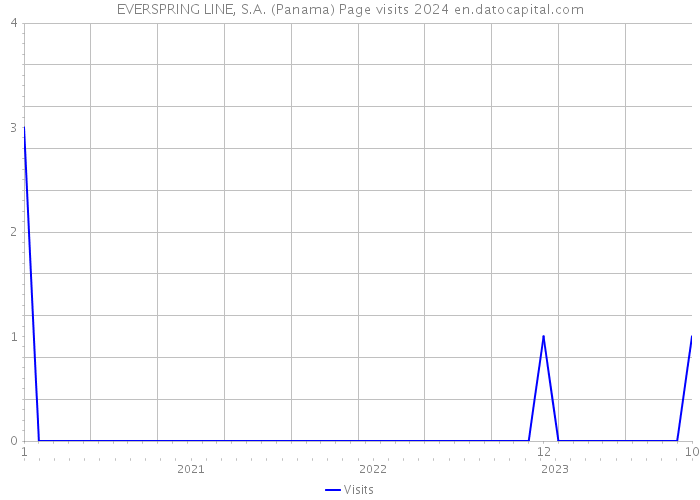 EVERSPRING LINE, S.A. (Panama) Page visits 2024 