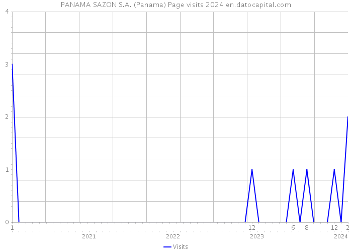 PANAMA SAZON S.A. (Panama) Page visits 2024 