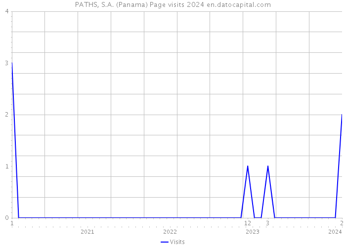 PATHS, S.A. (Panama) Page visits 2024 