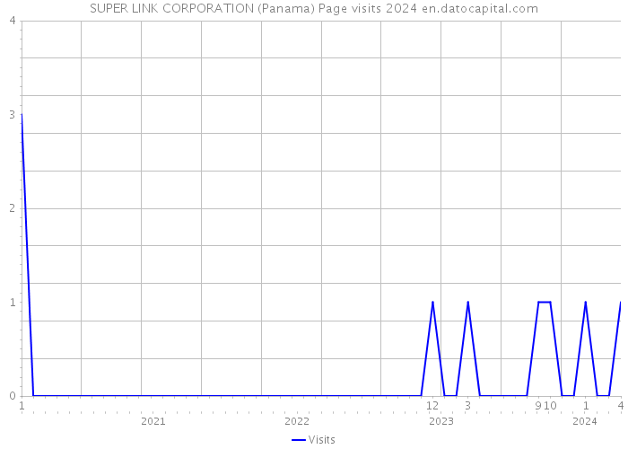 SUPER LINK CORPORATION (Panama) Page visits 2024 