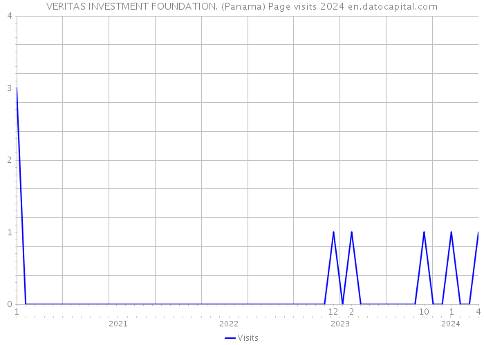 VERITAS INVESTMENT FOUNDATION. (Panama) Page visits 2024 