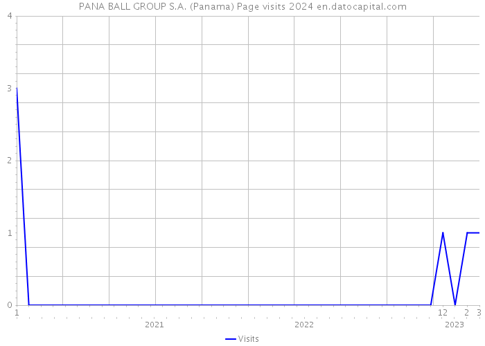 PANA BALL GROUP S.A. (Panama) Page visits 2024 