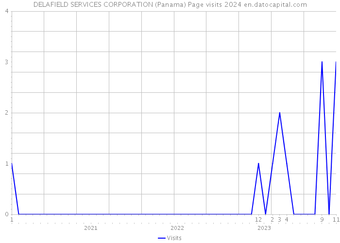 DELAFIELD SERVICES CORPORATION (Panama) Page visits 2024 