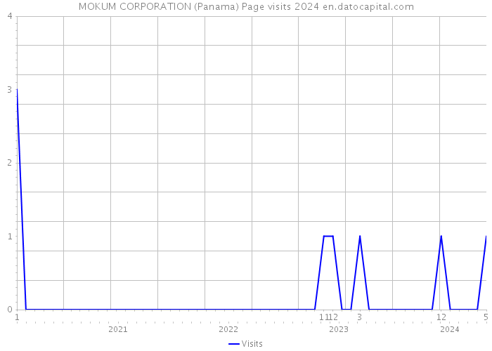 MOKUM CORPORATION (Panama) Page visits 2024 