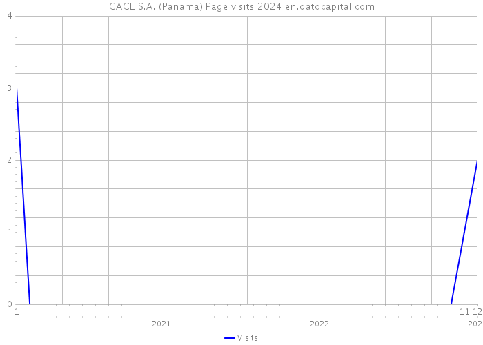 CACE S.A. (Panama) Page visits 2024 