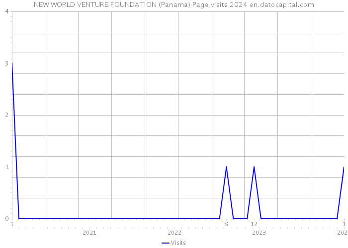 NEW WORLD VENTURE FOUNDATION (Panama) Page visits 2024 