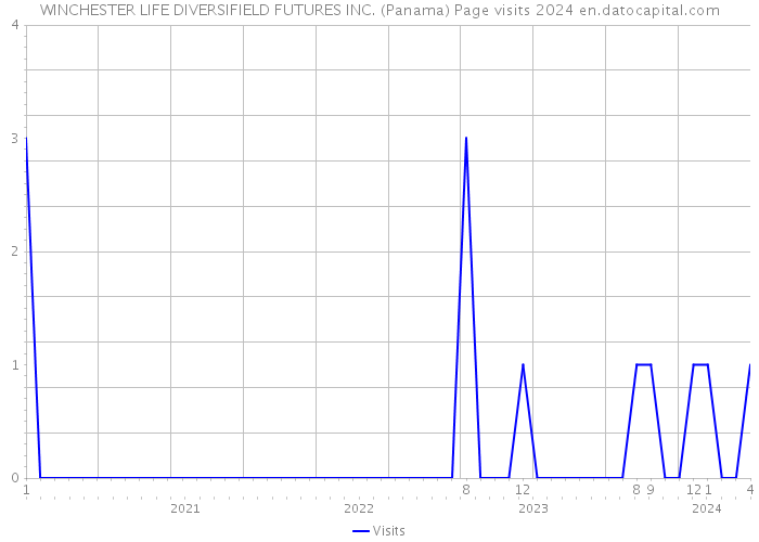 WINCHESTER LIFE DIVERSIFIELD FUTURES INC. (Panama) Page visits 2024 