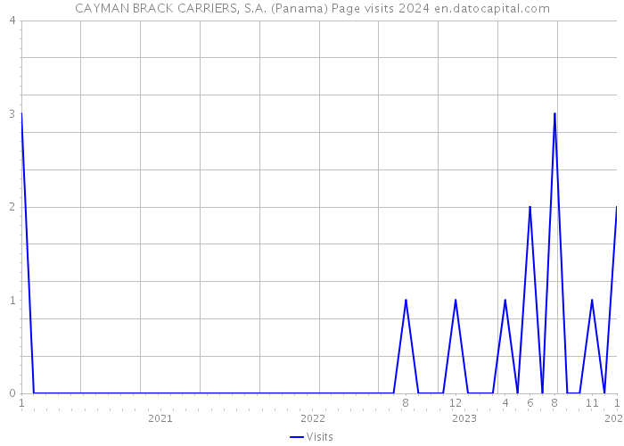 CAYMAN BRACK CARRIERS, S.A. (Panama) Page visits 2024 