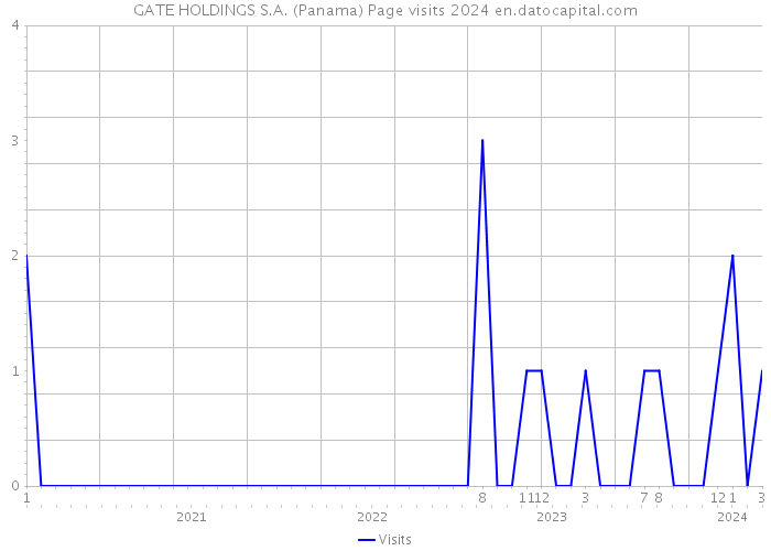 GATE HOLDINGS S.A. (Panama) Page visits 2024 