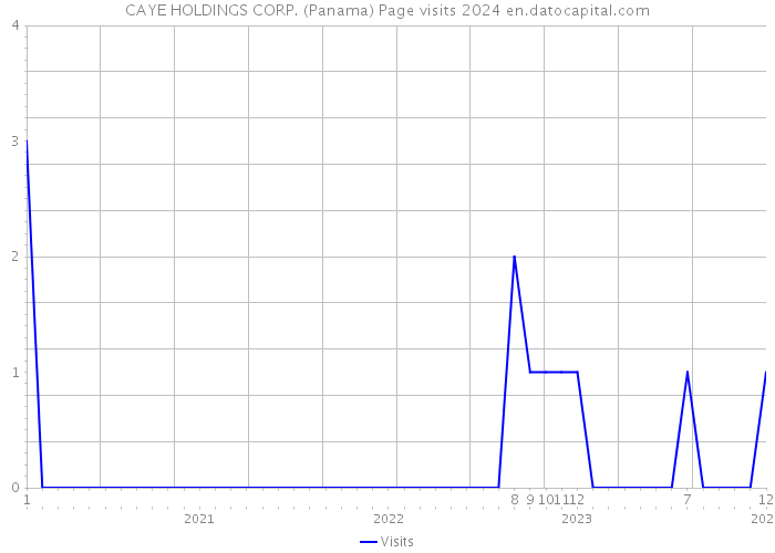 CAYE HOLDINGS CORP. (Panama) Page visits 2024 