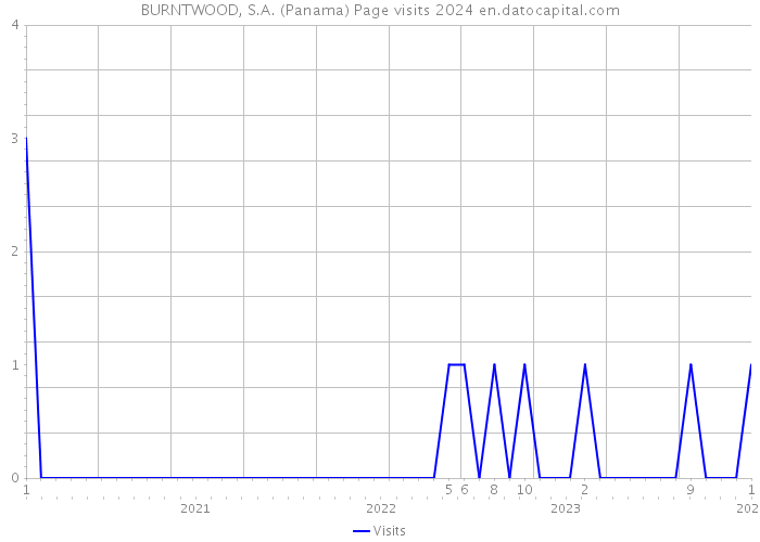 BURNTWOOD, S.A. (Panama) Page visits 2024 