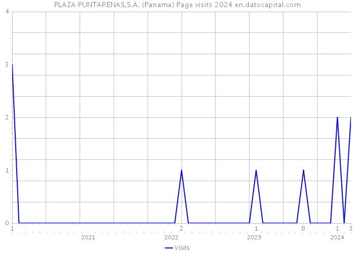 PLAZA PUNTARENAS,S.A. (Panama) Page visits 2024 