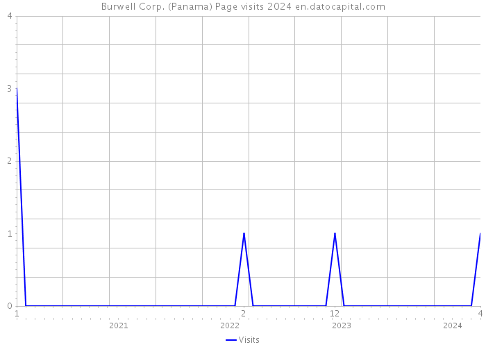 Burwell Corp. (Panama) Page visits 2024 